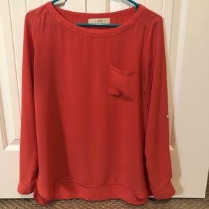 Loft coral blouse